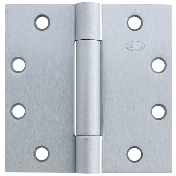 Ives Concealed Bearing Butt Hinge, 4-1/2" x 4-1/2", Square, 630, NRP, Heavy 3CB1HW 4.5X4.5 630 NRP